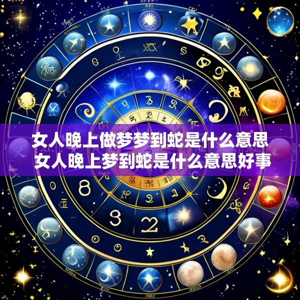 女人晚上做梦梦到蛇是什么意思 女人晚上梦到蛇是什么意思好事还是坏事呢淮到爆!
