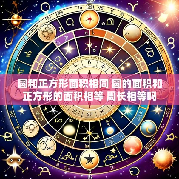 圆和正方形面积相同 圆的面积和正方形的面积相等 周长相等吗