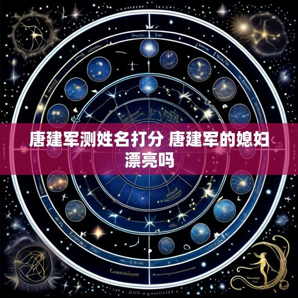 唐建军测姓名打分 唐建军的媳妇漂亮吗