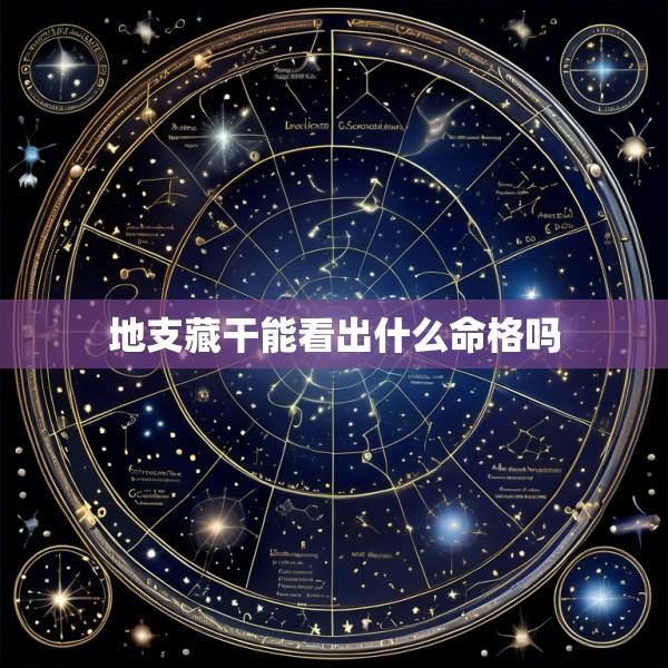 地支藏干能看出什么命格吗