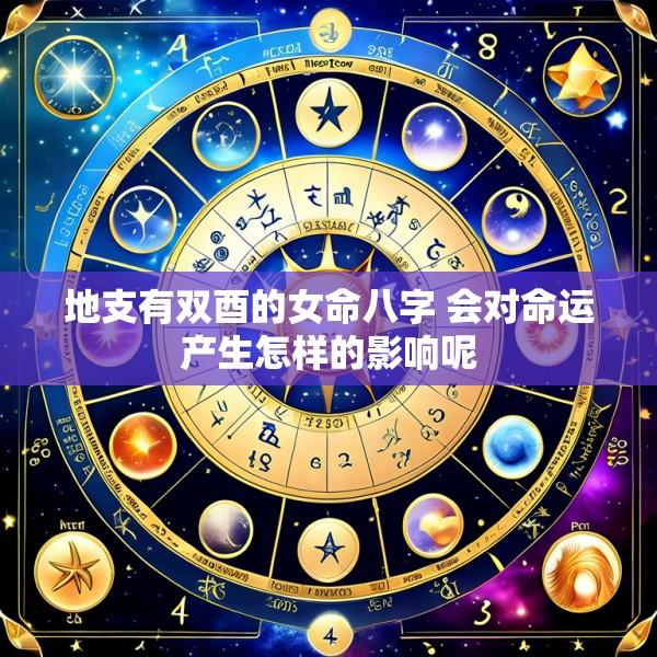 地支有双酉的女命八字 会对命运产生怎样的影响呢