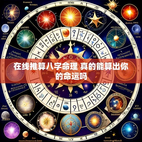 在线推算八字命理 真的能算出你的命运吗