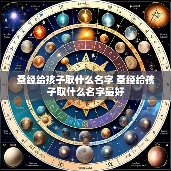 圣经给孩子取什么名字 圣经给孩子取什么名字最好