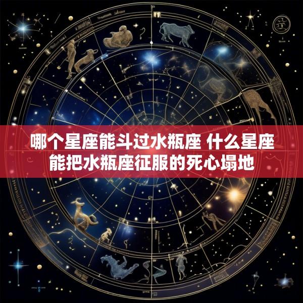 哪个星座能斗过水瓶座 什么星座能把水瓶座征服的死心塌地