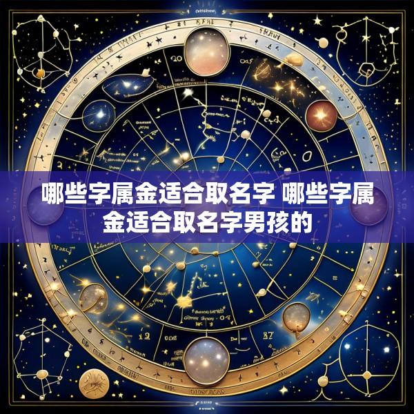 哪些字属金适合取名字 哪些字属金适合取名字男孩的