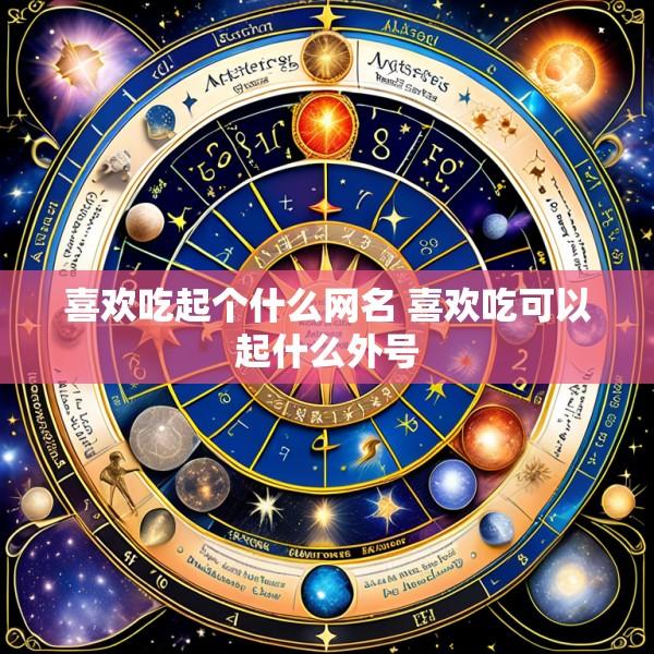 喜欢吃起个什么网名 喜欢吃可以起什么外号