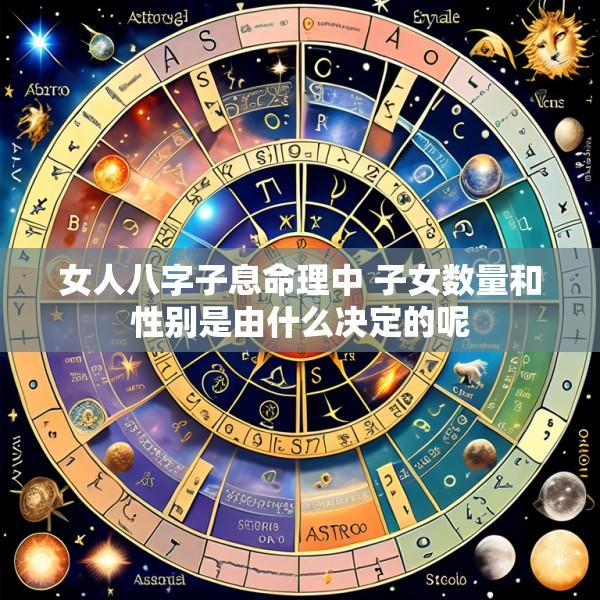 女人八字子息命理中 子女数量和性别是由什么决定的呢