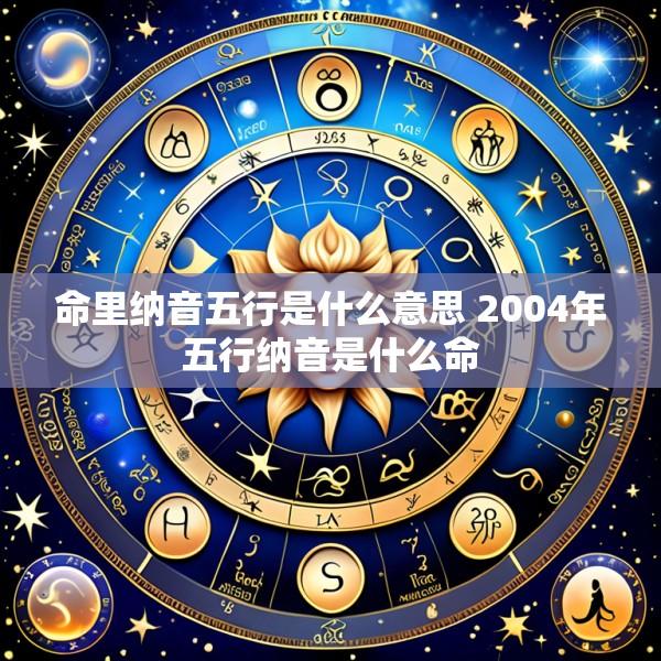 命里纳音五行是什么意思 2004年五行纳音是什么命