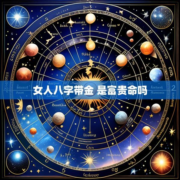 女人八字带金 是富贵命吗