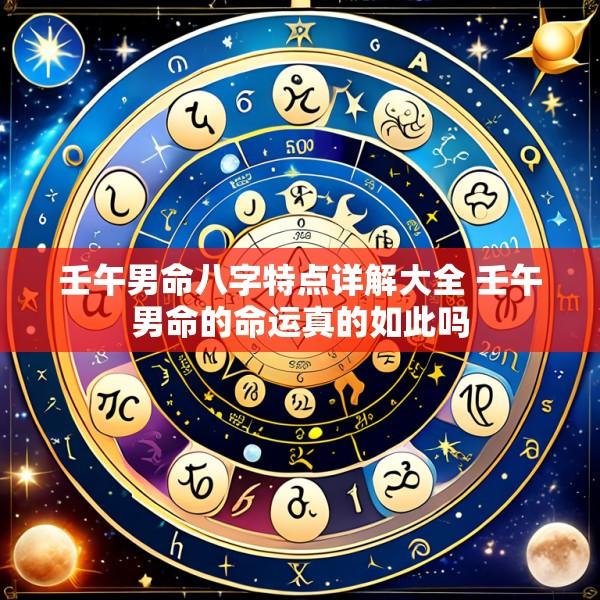 壬午男命八字特点详解大全 壬午男命的命运真的如此吗