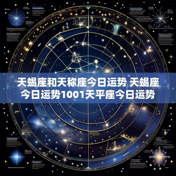 天蝎座和天称座今日运势 天蝎座今日运势1001天平座今日运势