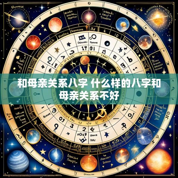 和母亲关系八字 什么样的八字和母亲关系不好