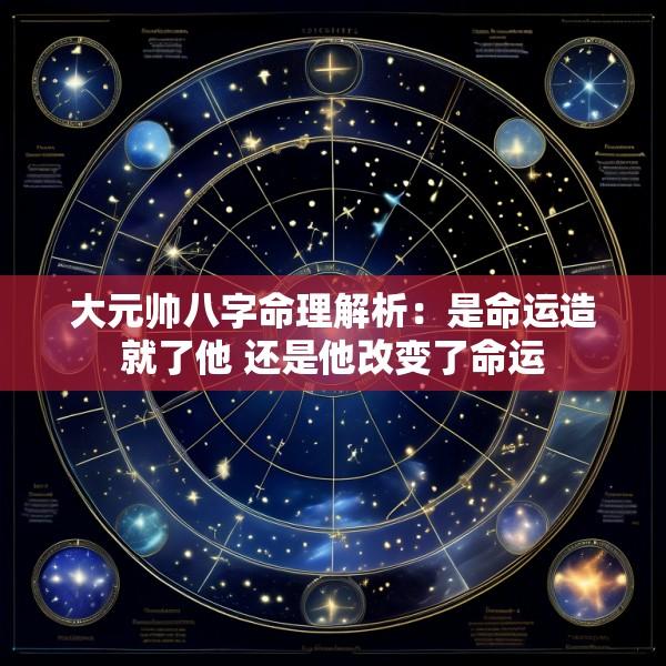 大元帅八字命理解析：是命运造就了他 还是他改变了命运