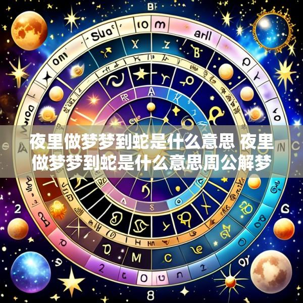 夜里做梦梦到蛇是什么意思 夜里做梦梦到蛇是什么意思周公解梦