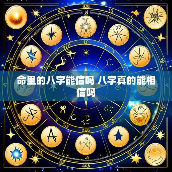命里的八字能信吗 八字真的能相信吗