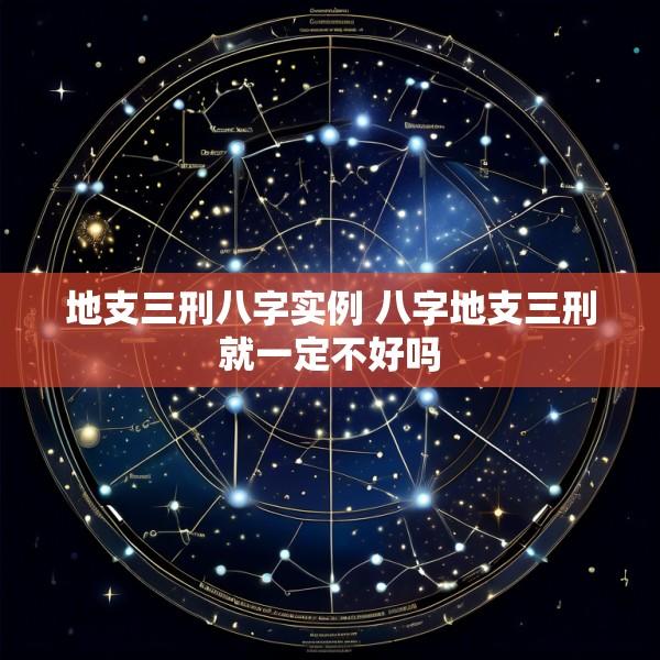 地支三刑八字实例 八字地支三刑就一定不好吗