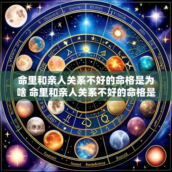 命里和亲人关系不好的命格是为啥 命里和亲人关系不好的命格是为啥呢