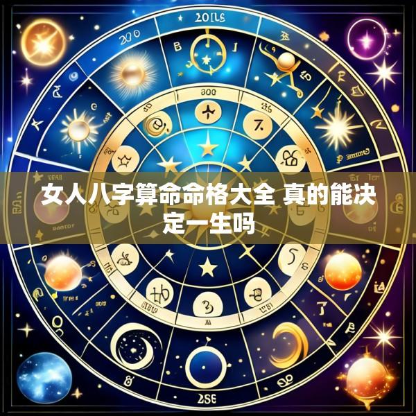 女人八字算命命格大全 真的能决定一生吗