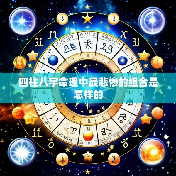 四柱八字命理中最悲惨的组合是怎样的