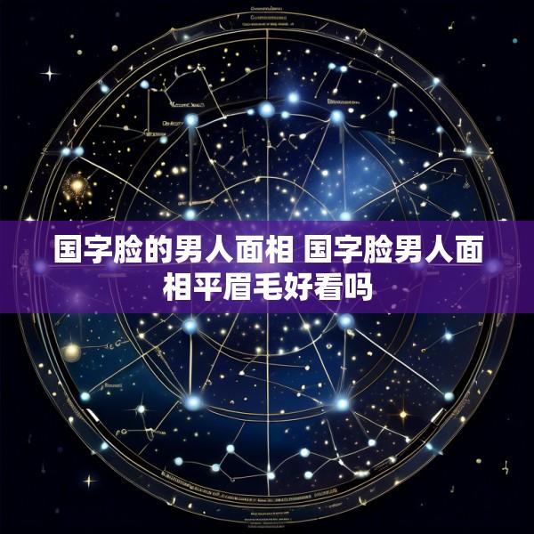 国字脸的男人面相 国字脸男人面相平眉毛好看吗