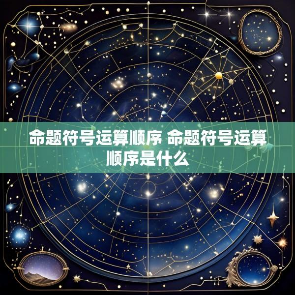 命题符号运算顺序 命题符号运算顺序是什么