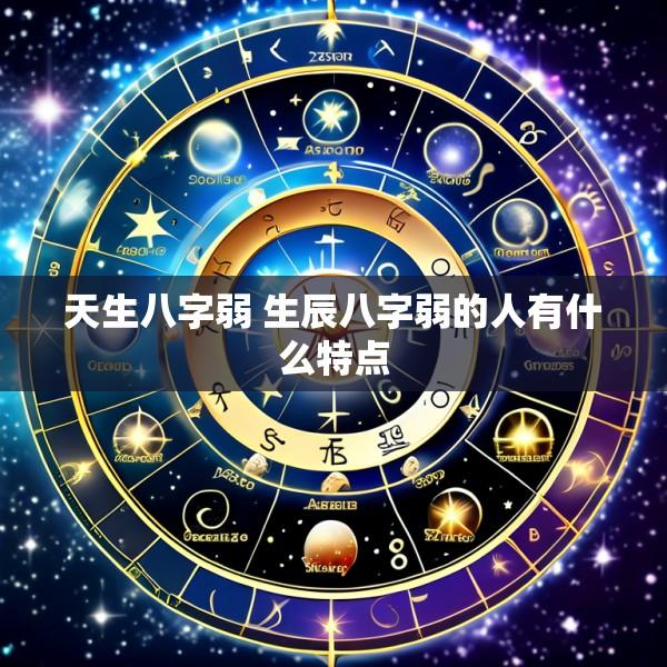 天生八字弱 生辰八字弱的人有什么特点