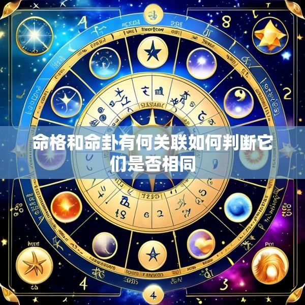 命格和命卦有何关联如何判断它们是否相同