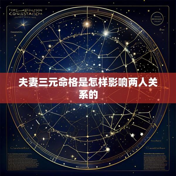 夫妻三元命格是怎样影响两人关系的