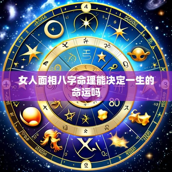 女人面相八字命理能决定一生的命运吗