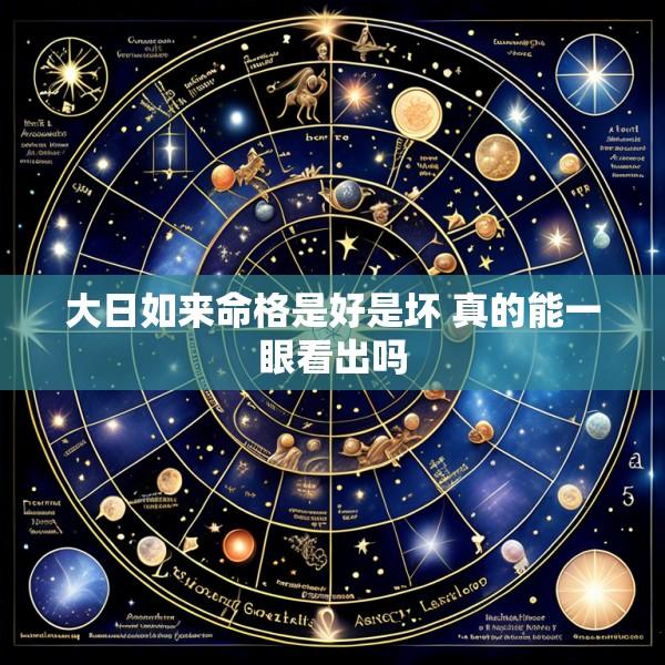 大日如来命格是好是坏 真的能一眼看出吗