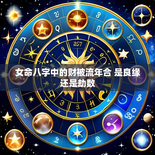 女命八字中的财被流年合 是良缘还是劫数