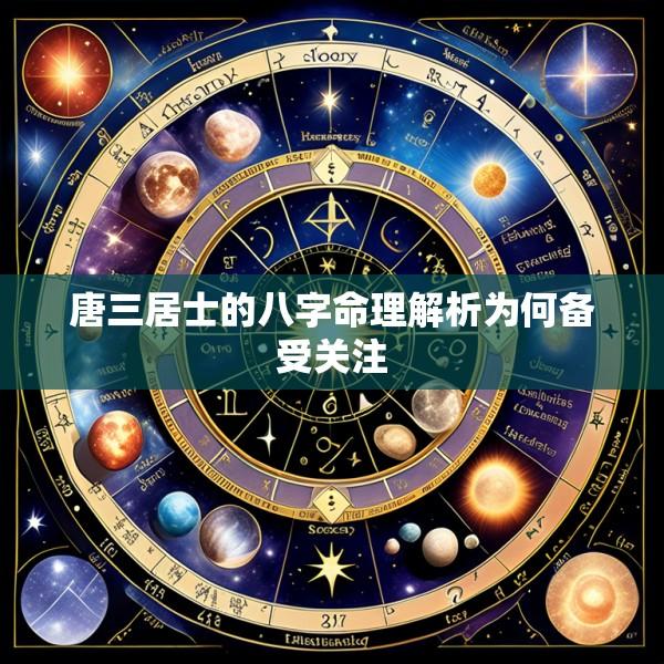 唐三居士的八字命理解析为何备受关注