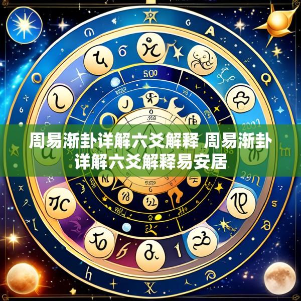 周易渐卦详解六爻解释 周易渐卦详解六爻解释易安居