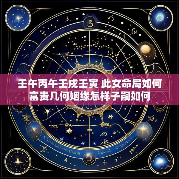 壬午丙午壬戌壬寅 此女命局如何富贵几何姻缘怎样子嗣如何