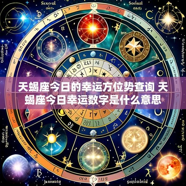 天蝎座今日的幸运方位势查询 天蝎座今日幸运数字是什么意思