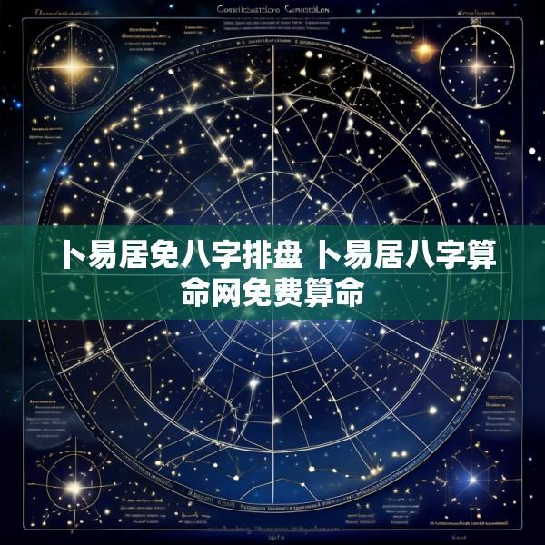 卜易居免八字排盘 卜易居八字算命网免费算命