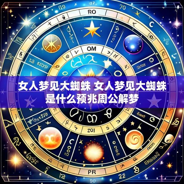 女人梦见大蜘蛛 女人梦见大蜘蛛是什么预兆周公解梦