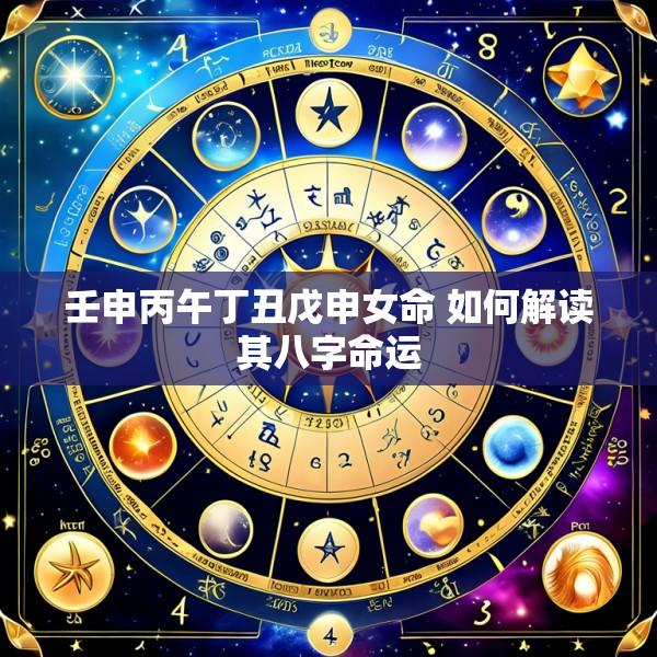 壬申丙午丁丑戊申女命 如何解读其八字命运