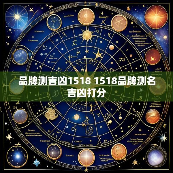 品牌测吉凶1518 1518品牌测名吉凶打分