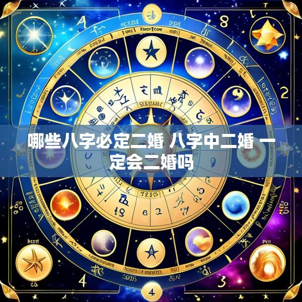 哪些八字必定二婚 八字中二婚 一定会二婚吗