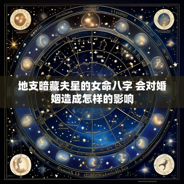 地支暗藏夫星的女命八字 会对婚姻造成怎样的影响