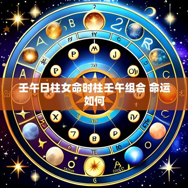 壬午日柱女命时柱壬午组合 命运如何