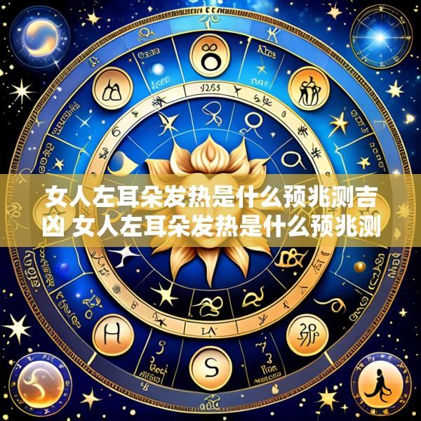 女人左耳朵发热是什么预兆测吉凶 女人左耳朵发热是什么预兆测吉凶上午七点到九点多