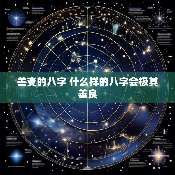 善变的八字 什么样的八字会极其善良