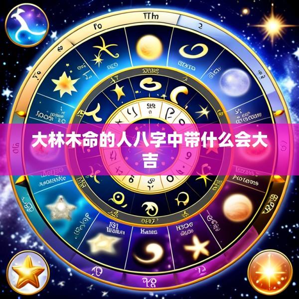 大林木命的人八字中带什么会大吉