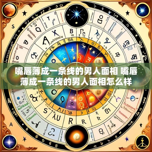 嘴唇薄成一条线的男人面相 嘴唇薄成一条线的男人面相怎么样