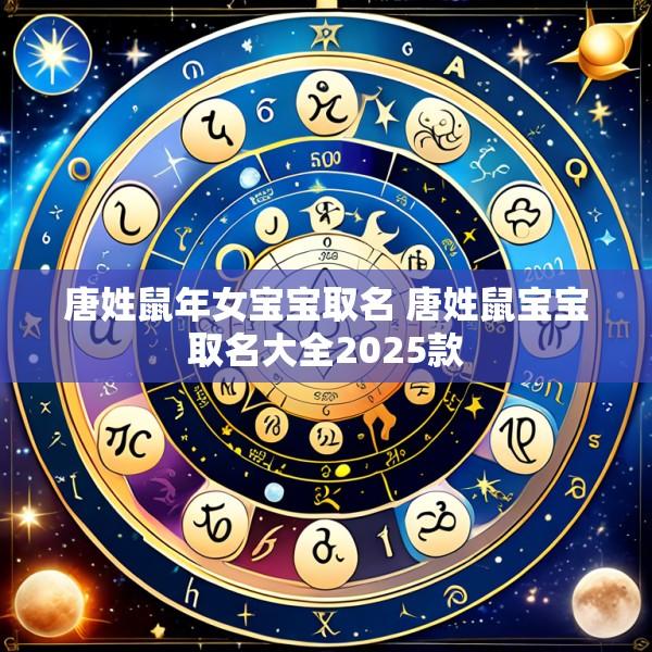 唐姓鼠年女宝宝取名 唐姓鼠宝宝取名大全2025款
