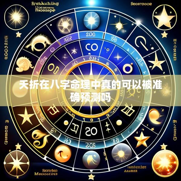 夭折在八字命理中真的可以被准确预测吗