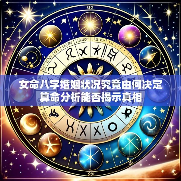 女命八字婚姻状况究竟由何决定算命分析能否揭示真相
