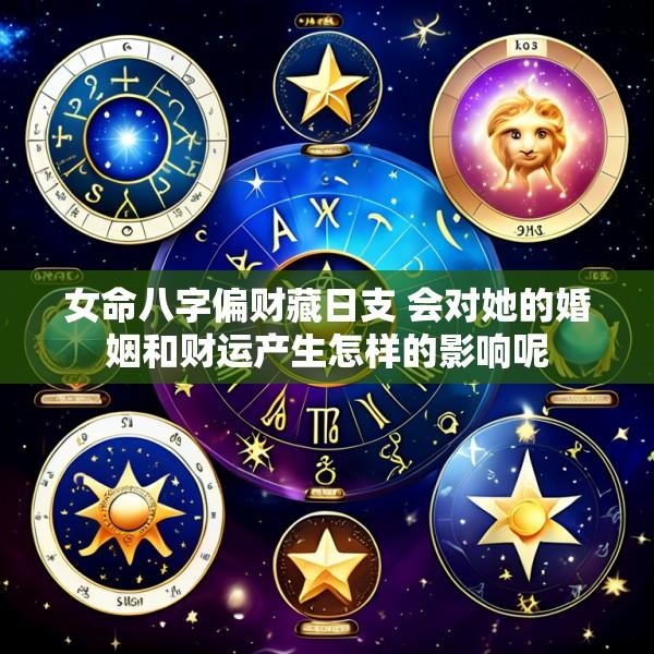 女命八字偏财藏日支 会对她的婚姻和财运产生怎样的影响呢